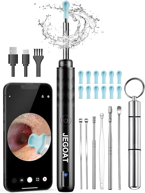 camera equipped ear wax removal tool and ear cleaner