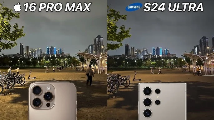 iphone 16 pro max and galaxy s24 ultra main camera nerdy geekie